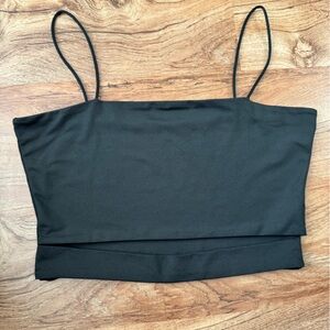 Black Tank Top with Cutout